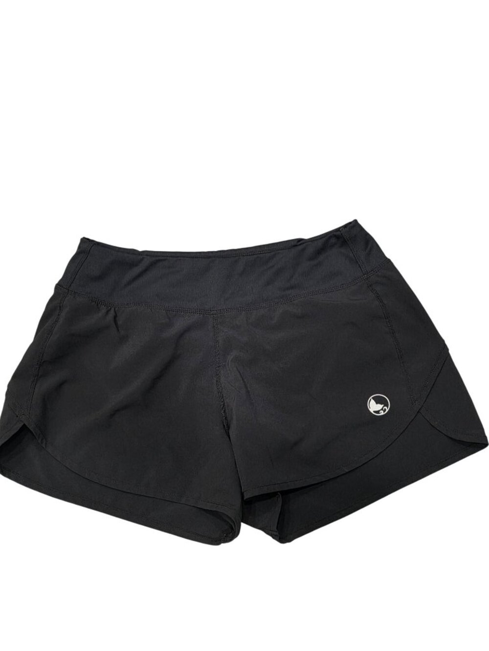 Reel Legends Womens Black Activewear Shorts With Back Zipper Pocket Size Large